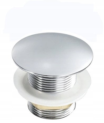 Picture of Zalepka umywalkowa chrom (stal nierdzewna / tworzywo sztuczne) 44 mm (S)