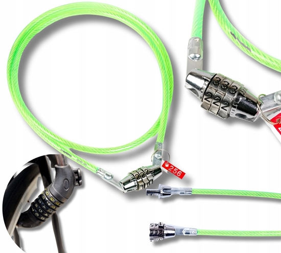 Picture of Zapicie rowerowe z zamkiem szyfrowym linka