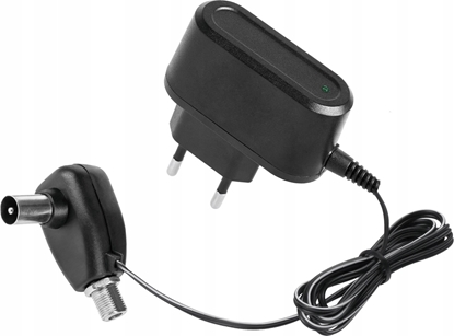 Изображение Zasilacz antenowy elektroniczny z gniazdem "F" 12V 300mA
