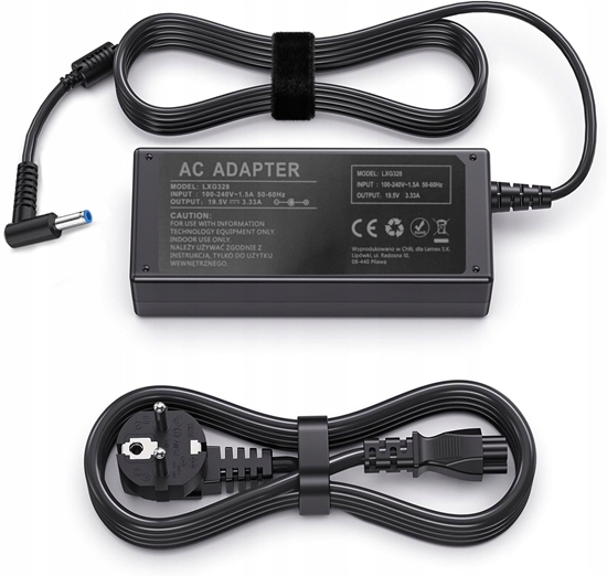 Picture of Zasilacz do laptopa HP 65W 19,5V 3,33A 4,5x3,0mm