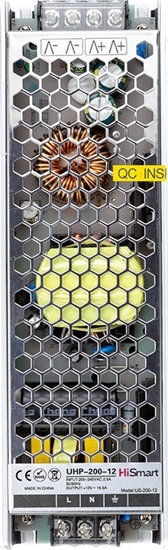 Picture of Zasilacz Hismart Maitinimo altinis 12V, 16.5A, 200W