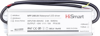 Picture of Zasilacz Hismart Maitinimo altinis 24V, 10A, 240W, PFC, IP67