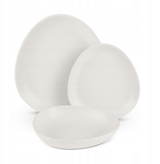 Picture of ZASTAWA STOOWA SERWIS KOMPLET TALERZY NACZY 18 ELE DLA 6 OSÓB BERLINGER HAUS SAHARA BH-10020