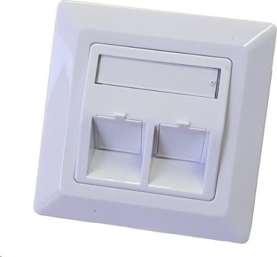 Picture of Zásuvka neosazená universální 2 port - 80x80
