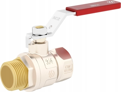 Attēls no Zawór kulowy do wody DN20 3/4 GZ-GW SENA VA30 dwignia Inox