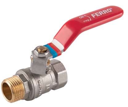 Picture of Zawór kulowy nakrtno-wkrtny z dwigni, 1 1/4, F-Comfort