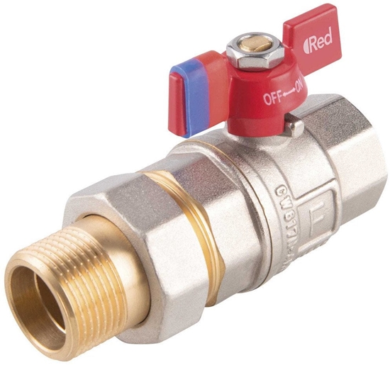 Picture of Zawór kulowy nakrtno-wkrtny z motylkiem, ze rubunkiem 1/2 F-Power Pro