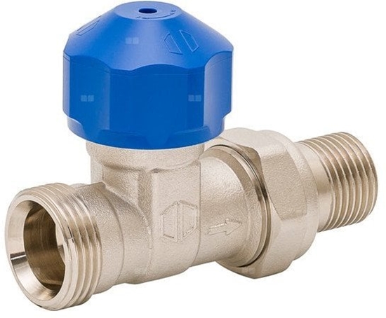 Picture of Zawór termostatyczny DN15 - prosty 3/4GZ Eurokonus x 1/2GZ