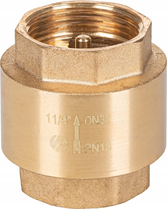 Attēls no Zawór zwrotny STOP z zamkniciem metalowym GW/GW 1 1/4GW x 1 1/2GW