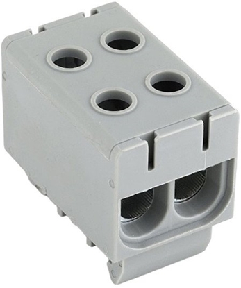 Attēls no Zczka szynowa 2-torowa Cu: 2,5-50 mm2 Al: 6-50 mm2 Pawbol szara E.4150/SZ