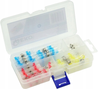 Attēls no Zczki rurki koszulki termokurczliwe z cyn 0,25-6mm2 100szt. - 4 rozmiary (200)