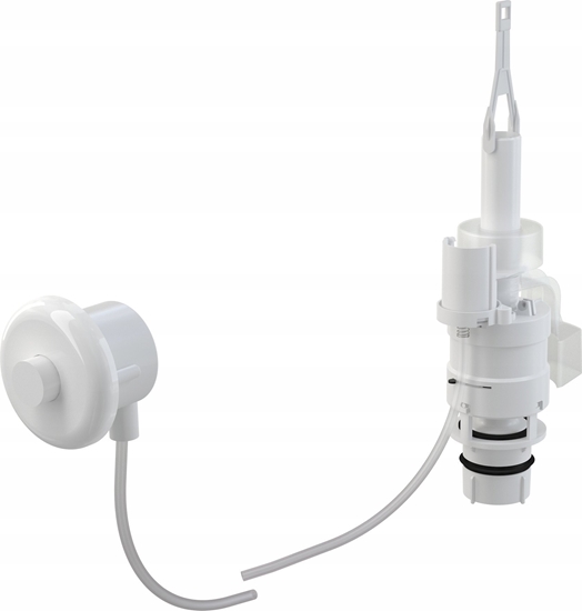 Picture of Zdalne pneumatyczne spukiwanie  rczne, biae, zabudowa: do ciany