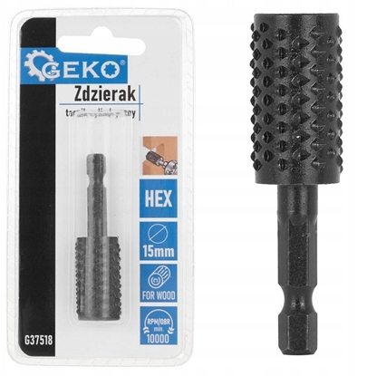 Attēls no Zdzierak  tarnik cylindryczny do drewna 15mm HEX (50/250)