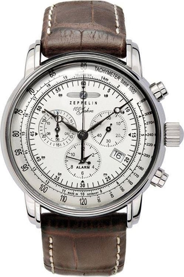 Изображение Zegarek Zeppelin mski 100 Jahre 7680-1 Quarz srebrny
