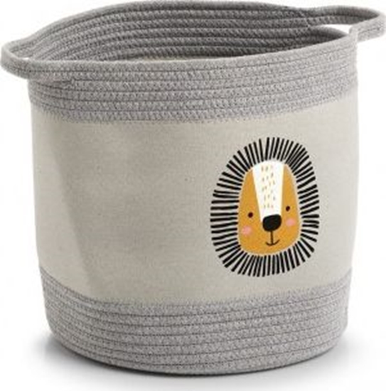 Изображение Zeller Dziecicy kosz do przechowywania "Lew", bawena / poliester, 30x30 cm