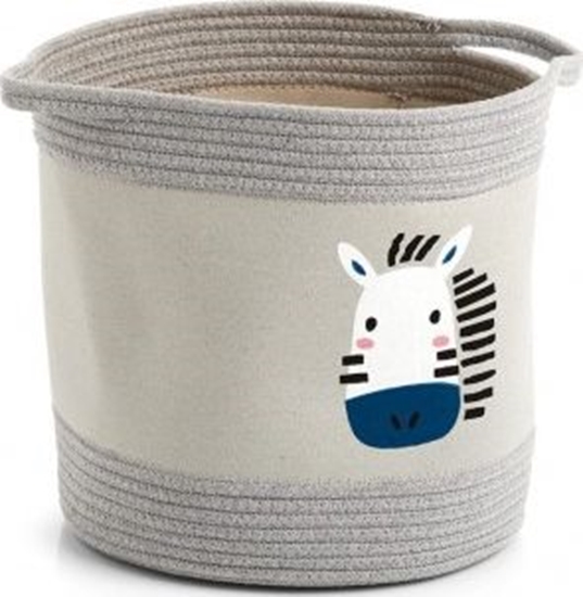 Изображение Zeller Dziecicy kosz do przechowywania "Zebra", bawena / poliester, 30x30 cm
