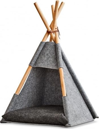 Attēls no Zeller Namiot kotka tipi, filc / drewno, szary