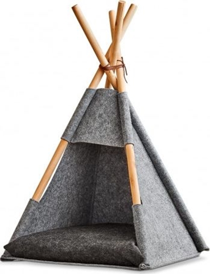 Picture of Zeller Namiot kotka tipi, filc / drewno, szary