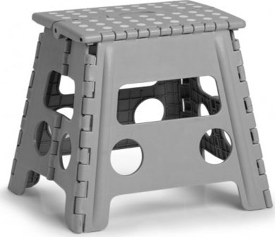 Picture of Zeller Skadany stoek, plastikowy, szary, 37 x 30 x 32 cm