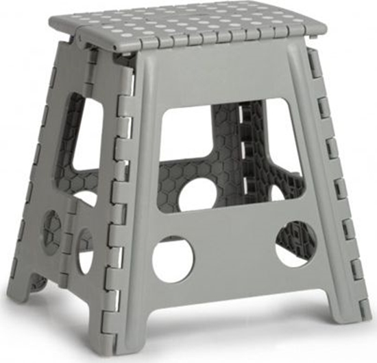 Picture of Zeller Skadany stoek, plastikowy, szary, 38,5 x 31,5 x 39 cm