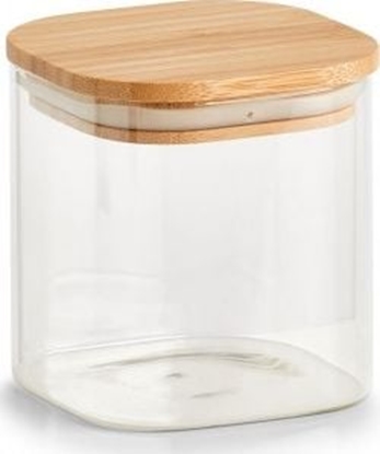 Изображение Zeller Soik do przechowywania z bambusow pokrywk, kwadratowy, 800 ml, 10x10x11 cm