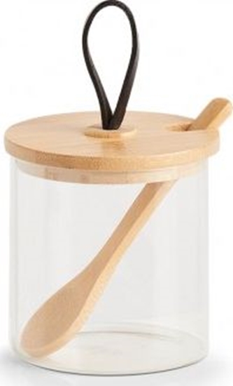Picture of Zeller Soik do przechowywania z yeczk i bambusow pokrywk, 350 ml, 8x8,5 cm