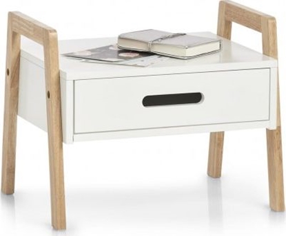 Attēls no Zeller Stolik, sztaplowana, drewno / MDF, biaa, 40,5 x 30,5 x 32,5 cm