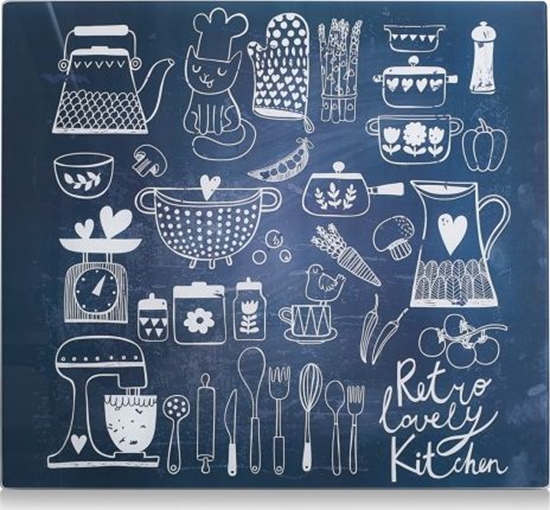 Изображение Zeller Szklana deska/ochrona lovely kitchen, 50x56x0.8cm