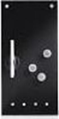 Изображение Zeller Szklana tablica do notatek z haczykami, 20x40cm, kol. czarny