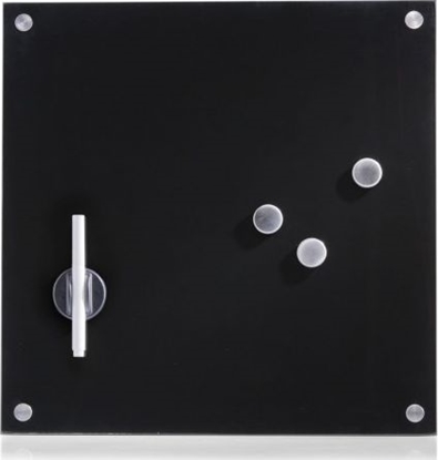 Изображение Zeller Szklana tablica do notatek, 40x40cm, kol. czarny