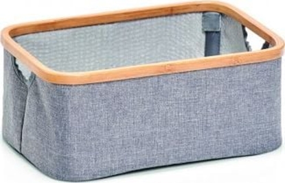 Изображение Zeller Zeller, Duy koszyk do przechowywania, pótno/bambus, szary