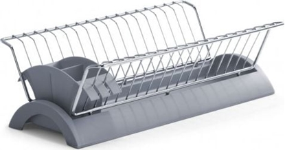 Изображение Zeller Zeller, Metalowy ociekacz do naczy, 24x42x12cm, szary