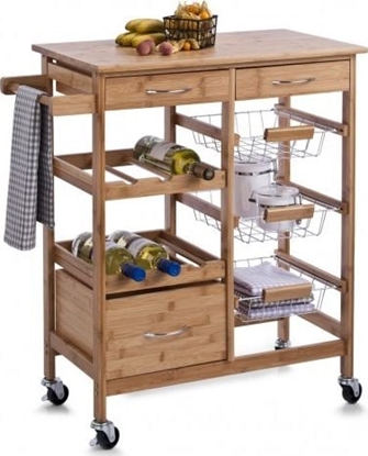 Picture of Zeller Zeller, Wózek kuchenny, 38x84x66cm, bambusowym