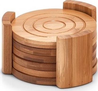 Picture of Zeller Zeller, Zestaw bambusowych okrgych podkadek, 7 czci