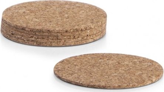 Picture of Zeller Zestaw 6 podkadek korkowych, 9.5cm