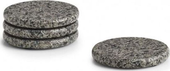 Picture of Zeller Zestaw podstawek pod szklanki, 4 sztuki, granit, 10,5x1 cm