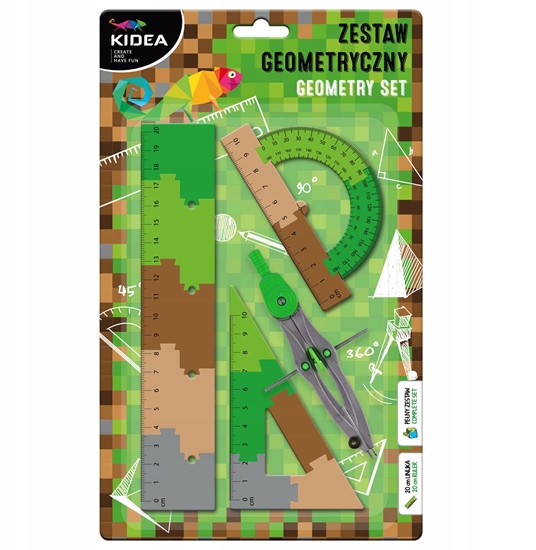 Picture of ZEST SZKOL GEOM 4EL 20CM PUZZLE A KIDEA B/C