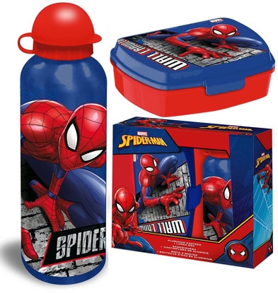 Attēls no Zestaw 2w1 niadaniówka LunchBox Bidon Dla Dziecka do Szkoy Spider-Man / SP50006