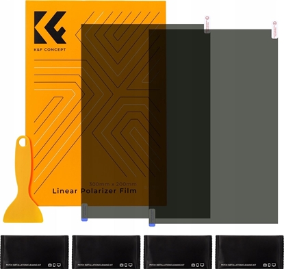 Picture of Zestaw 2x Folia Polaryzacyjna Pl 300x200mm 30x20cm K&f Concept + Akcesoria / Kf31.076