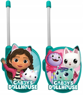 Изображение Zestaw 2x Radiotelefon Krótkofalówka Walkie Talkies 50m Koci Domek Gabi / Gd00058