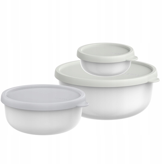 Изображение ZESTAW 3 POJEMNIKÓW LUMINA 2.0 250ML + 750ML +1500 ML WHITE