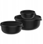 Picture of ZESTAW 3 POJEMNIKÓW LUMINA 2.0 250ML + 750ML +1500ML NORDIC BLACK