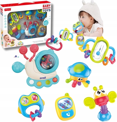 Picture of Zestaw 6 grzechotek gryzakÃ³w dla niemowlÄt