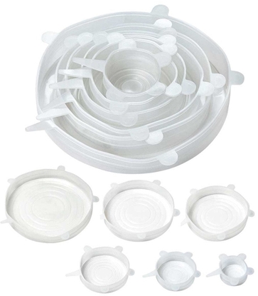 Picture of ZESTAW 6 szt. UNIWERSALNYCH POKRYWEK SILIKONOWYCH KINGHOFF KH-1902