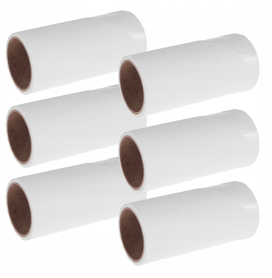 Picture of Zestaw 6szt wkadów do rolki do czyszczenia ubra 10cm x 60listków (50)