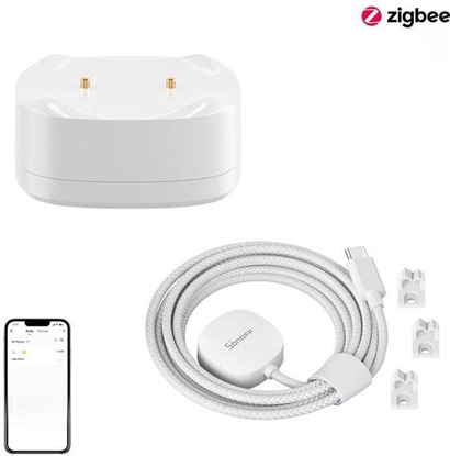 Picture of Zestaw czujnik zalania/wycieku wody ZigBee SONOFF SNZB-05P + Kabel WLDC200