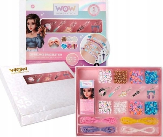 Изображение Kids Euroswan Zestaw Deluxe kreatywny z 5 metalowymi zawieszkami do bransoletek WoW Generation WOW00005