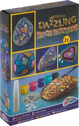 Picture of Zestaw do malowania kamieni metaliczne