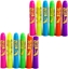 Attēls no Zestaw Do Malowania Twarzy Pisaki Kredki Neonowe UV Fluorescencyjne 12szt LEAN