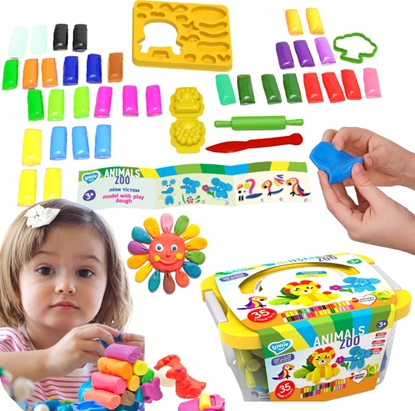 Picture of Zestaw Do Tworzenia Zwierztko Plastelina Ciastolina Masa Plastyczna Foremk